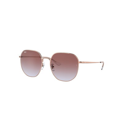 Ray Ban Sunglasses Unisex Rb3680d - Rose Gold Frame Violet Lenses 60-19