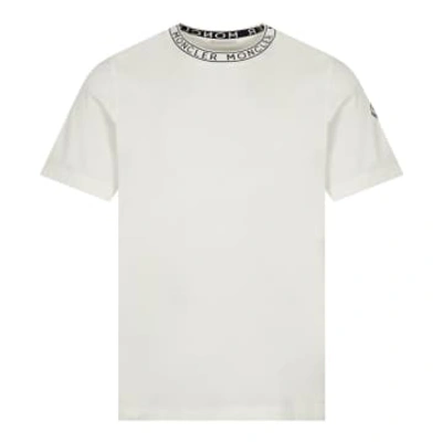 Moncler Neck Logo T-shirt In White