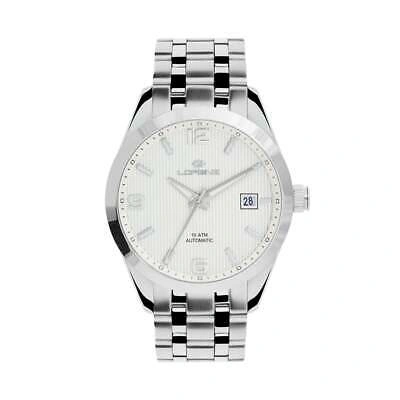 Pre-owned Lorenz Mens Wristwatch  26184aa Stainless Steel White Sub 100mt