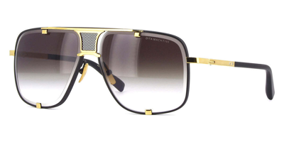 Pre-owned Dita Mach-five Sunglasses Drx-2087-a-blk-gld-64-z Black Frame Yellow Gold Lenses