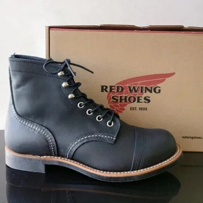 Pre-owned Red Wing Shoes Red Wing Heritage Men's Iron Ranger 6-inch Boot In Black Harness Made In Usa