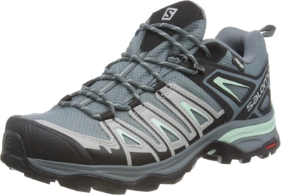 Pre-owned Salomon Women's X Ultra Pioneer Aero Hiking Shoes Trail Running In Stormy Weather/alloy/yucca