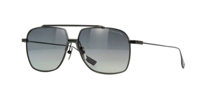 Pre-owned Dita Alkamx Sunglasses Dts100-a-04 Black Iron Frame Grey Lenses In Gray