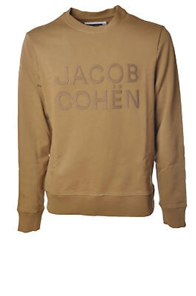 Pre-owned Jacob Cohen Man Long Sleeve Sweatshirt Beige 13906