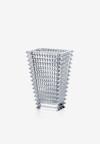Baccarat Eye Rectangular Crystal Vase In Transparent