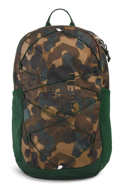 The North Face Kids' Youth Court Jester Packpack In Brown Camo/pine Needle/black