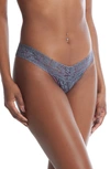 Hanky Panky Print Low Rise Thong In Academy Check