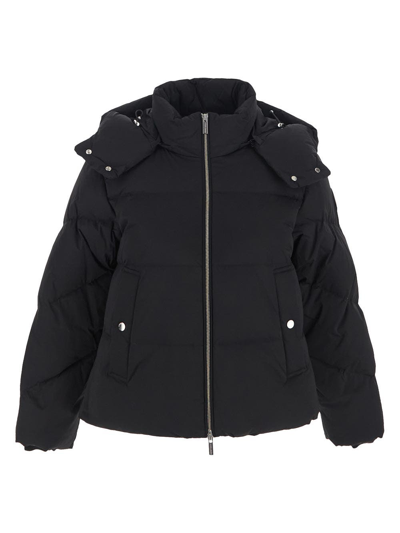 Woolrich Alsea - Hooded Down Jacket In Black