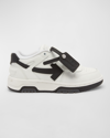 OFF-WHITE KID'S OUT OF OFFICE LEATHER LOW-TOP SNEAKERS, BABY