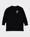 Off-white Floral Arrows Crew-neck Sweatshirt In Black White