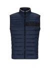 Hugo Boss Boss Darolan Quilted Vest In Dark Blue