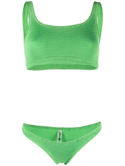 Reina Olga Ginny Boobs Stretch Bikini Set In Emerald Green