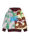 DIESEL DIESEL KIDS SBAC ABSTRACT PRINTED PANELLED HOODIE