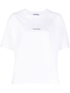 Acne Studios Edie Logo-print Cotton-jersey T-shirt In White