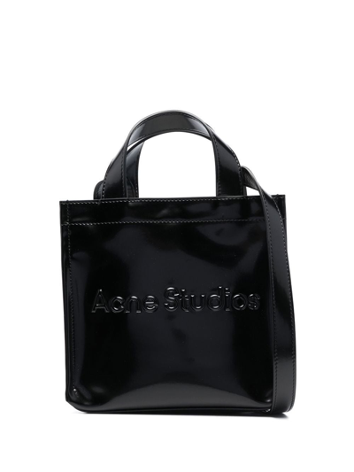 Acne Studios Logo Shopper Mini Tote Bag Unisex Black