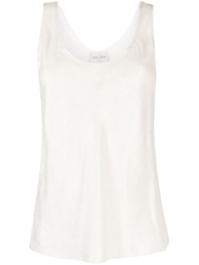 Forte Forte Scoop-neck Sleeveless Top In Gold