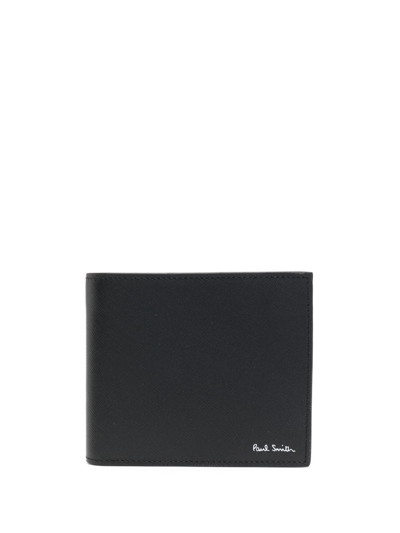 Paul Smith Printed Bifold Wallet In Black