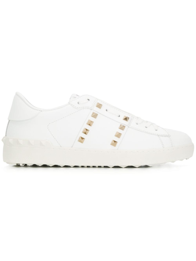 VALENTINO GARAVANI ROCKSTUD UNTITLED LEATHER SNEAKERS