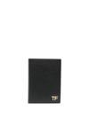 TOM FORD LOGO-PLAQUE LEATHER WALLET