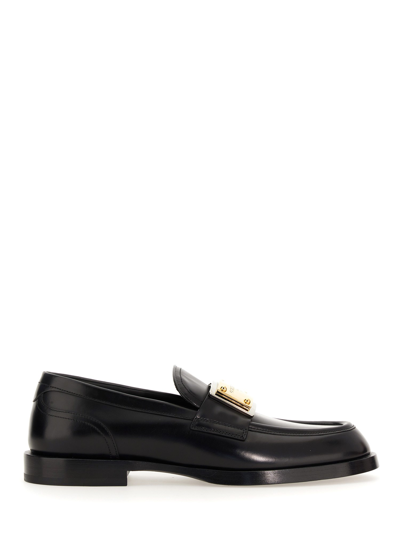 Dolce & Gabbana Leather Loafer In Black
