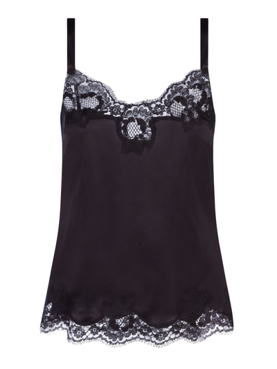 DOLCE & GABBANA SATIN LINGERIE TOP