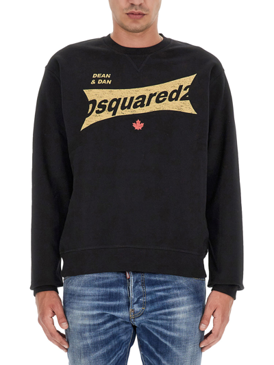 Dsquared2 Sweatshirt With Logo In Black