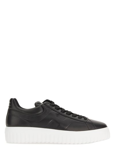 Hogan H- Stripes Sneakers In Black