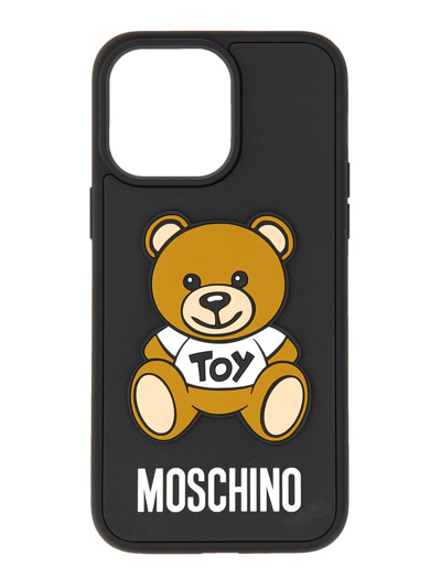 Moschino Teddy Bear Printed Iphone 14 Pro Case In Multi