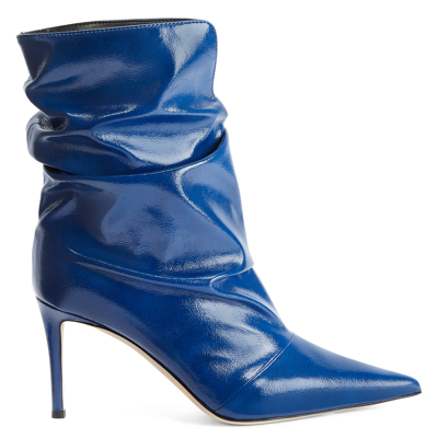 Giuseppe Zanotti Yunah 85mm Slouchy Boots In Blue