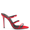 Giuseppe Zanotti Pink Clandestino Heeled Sandals In Red