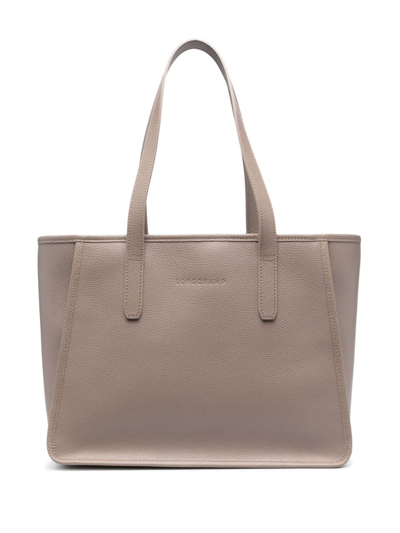Longchamp Women's Le Foulonne Large Leather Tote Bag In Turtledove
