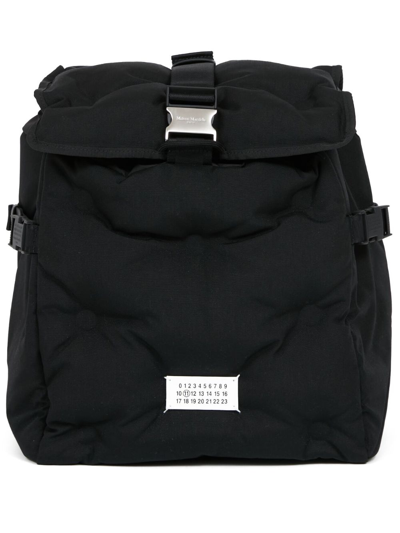 Maison Margiela Numbers-patch Backpack In Black
