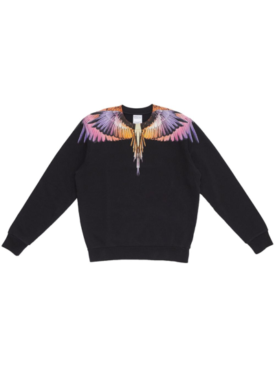 MARCELO BURLON COUNTY OF MILAN ICON WINGS COTTON SWEATSHIRT