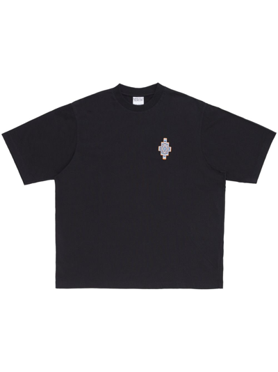 Marcelo Burlon County Of Milan Optical Cross Cotton T-shirt In Black