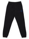 MARCELO BURLON COUNTY OF MILAN LOGO-EMBROIDERED COTTON TRACK TROUSERS