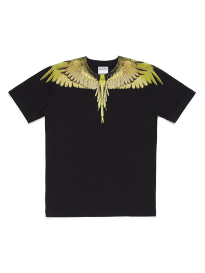Marcelo Burlon County Of Milan Kids' Icon Wings Printed T-shirt In Black