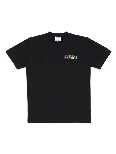 Marcelo Burlon County Of Milan Optical Cross Cotton T-shirt In Black