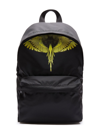 Marcelo Burlon County Of Milan Icon Wings Printed Backpack In Black