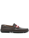 Bally Pearce Logo Detailed Slip-on Loafers In Brown