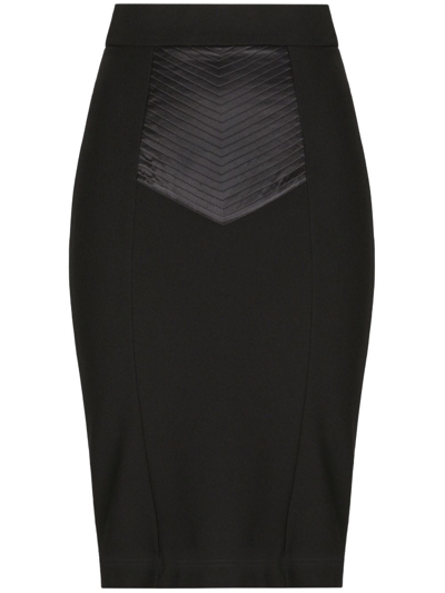 DOLCE & GABBANA HIGH-WAISTED MIDI SKIRT