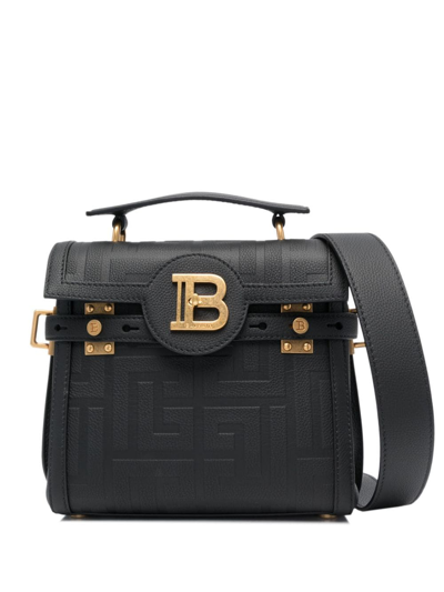 Balmain B-buzz 23 Canvas Tote Bag In Black