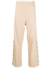 Lanvin Layered-effect Track Pants In Nude