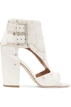 LAURENCE DACADE RUSH STUDDED QUILTED LEATHER SANDALS
