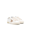 GOLDEN GOOSE MAY STAR-PATCH LEATHER SNEAKERS