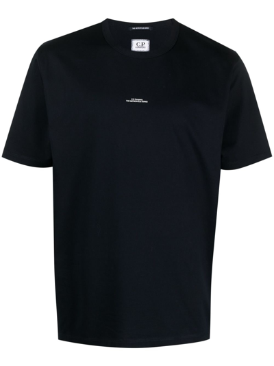 C.p. Company Logo-print Short-sleeve T-shirt In Black