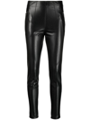 Ermanno Scervino Eco-leather Leggings In Black In Black