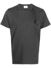 Isabel Marant Logo Printed Cotton Jersey T-shirt In Grey