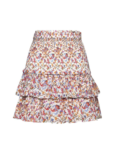 Isabel Marant Étoile Naomi Ruffled Mini Skirt In Multi