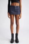K.ngsley Fillhim Nonstretch Denim Miniskirt In Indigo