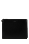 GIVENCHY GIVENCHY LOGO DETAILED ZIPPED LARGE CLUTCH BAG